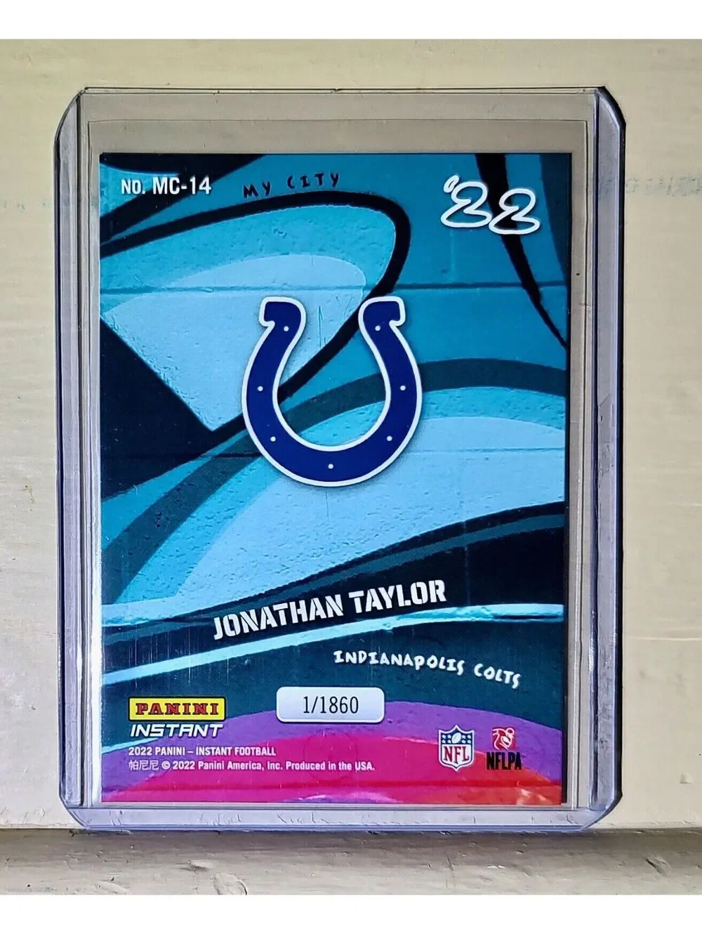 Jonathan Taylor 2022 Panini NFL MyCity #14 Football Card 1/1860
